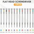 thumbnail image 3 of Watch Screwdriver Set 0.6-2.0 mm Jewelry Screwdriver Set Rustproof Jewelry Watch Screwdriver with 13 Replacement Nozzles for Repair Watch Jewelry Eyeglasses Electronics, 3 of 9