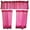 Fuchsia, variant on Cotton Gingham Checkered 3 Piece Window Valance Set (7 Colors)