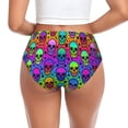 thumbnail image 3 of Womens Underwear - halloween star skull No Show Seamless Underwear for Women, Stretch Women's Panties, Hipster Soft Comfort Ladies Panties Bikini Underwear Briefs, 3 of 6