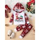 thumbnail image 2 of Conjunto De Sudadera Con Capucha Y Pantalones Informales Para Navidad, Conjunto De Pijama Para Bebés Y Niñas, 2 of 4