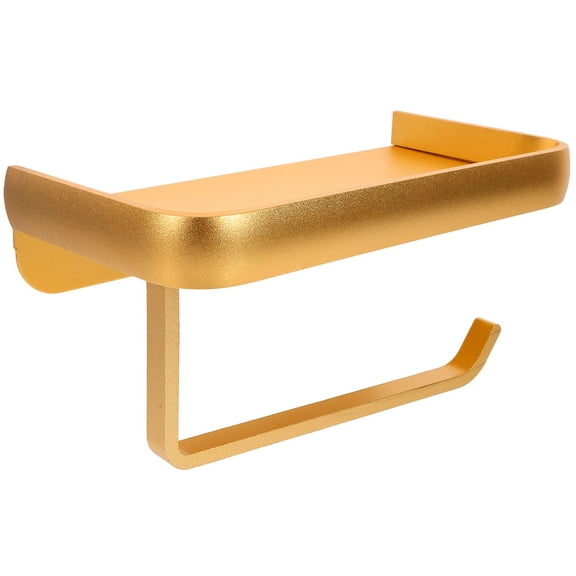 VERDANVERSE Toilet Roll Holder Toilet Paper Holder Golden 1Set