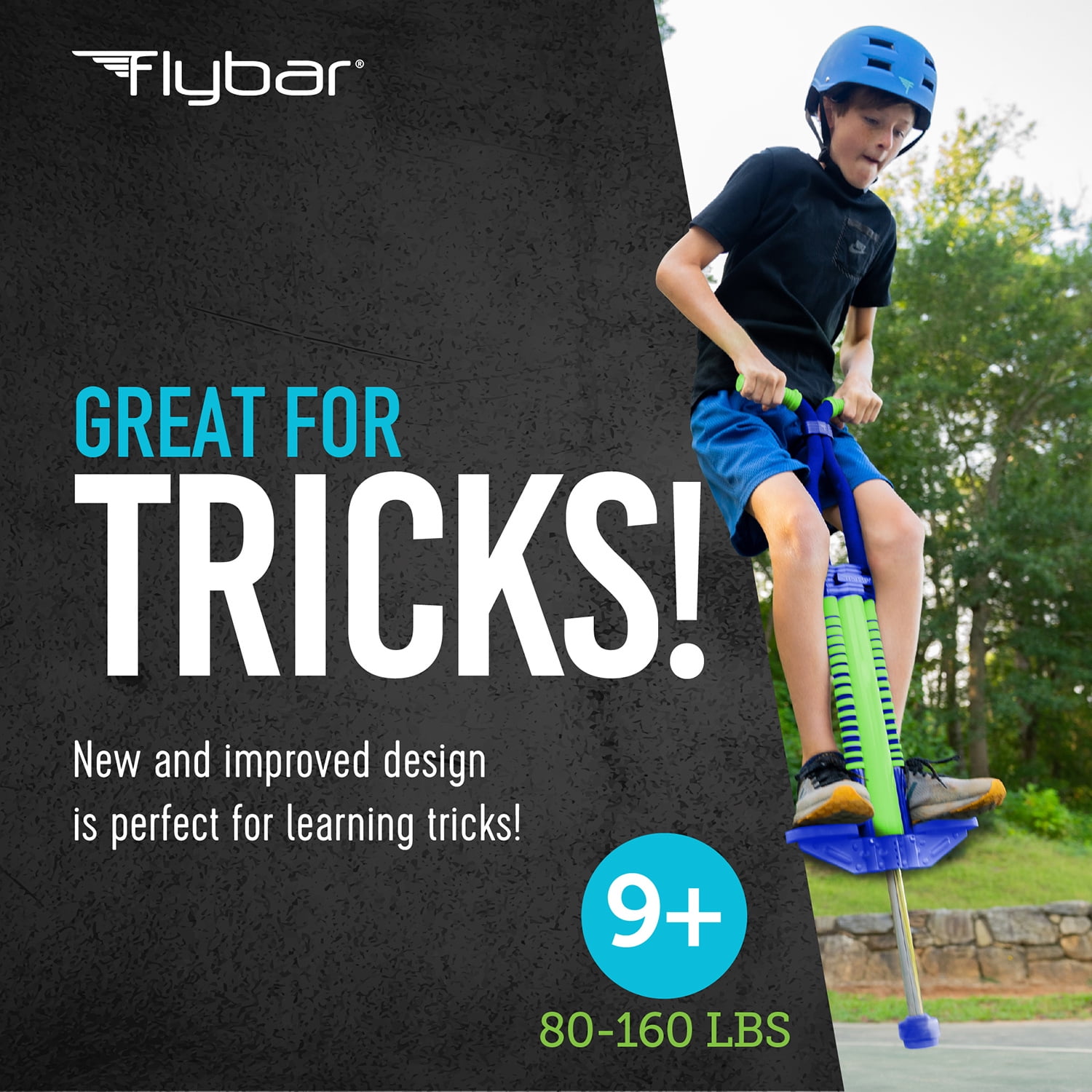 Flybar Master Pogo Stick for Boys and Girls Age 9 and Up, 80 to 160