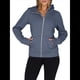 thumbnail image 3 of Sudaderas con Capucha y Cremallera para Mujer, Chaquetas de Forro , Sudaderas de Gran Tamaño, Conjuntos de Moda de Otoño, Suéteres, Ropa de Invierno. Azul Pizarra M, 3 of 9