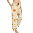 thumbnail image 2 of Naloa Squirrel And Leaves Print Women’s Ultra-Soft Comfy Pajama Lounge Pants with Pockets & Drawstring, 2 of 8