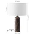 thumbnail image 3 of Safavieh Couture Kayabelle 27" Electroplating Table Lamp, Dark Brown, 3 of 12