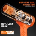 thumbnail image 3 of Pistola de calor MAXXHEAT 1800 W, doble protección, 2 ajustes de temperatura, 3 of 7