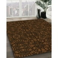 thumbnail image 2 of Ahgly Company Indoor Round Patterned Saddle Brown Area Rugs, 5' Round, 2 of 6