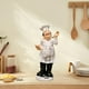 thumbnail image 5 of Figuras de chef 3D para decoración de escritorio de cocina, estatua en miniatura para cocina, hogar, restaurante, bar, cafetería. 10x10x32cm, 5 of 8
