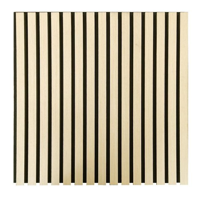 Lambrin Acústico Panel decorativo Eucalipto Para Muro Tipo Madera 60x60cm 4pz