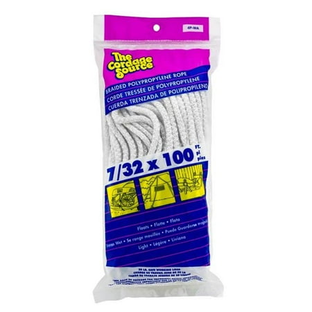 

Cordage Source 4P-WA 0.22 in. x 100 ft. Polypropylene Braided Rope