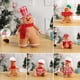 thumbnail image 5 of SUSUchens Muñeco de jengibre de peluche con forma de hombre de jengibre, decoración navideña, almohada suave, sentado, de pie, juguete de jengibre colgante para decoraciones de fiestas navideñas,, 5 of 8