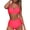 Hot Pink, variant on Baqcunre Swim Suits for Women 2024, Ruched Women Halter Swimsuit High Vintage Piece Set Bikini Print Retro Waist Two Swimwears Tankinis Set, Bikini Sets for Women, Army Green L