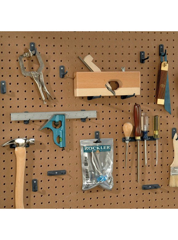 Pegboard Hooks in Wall Organization