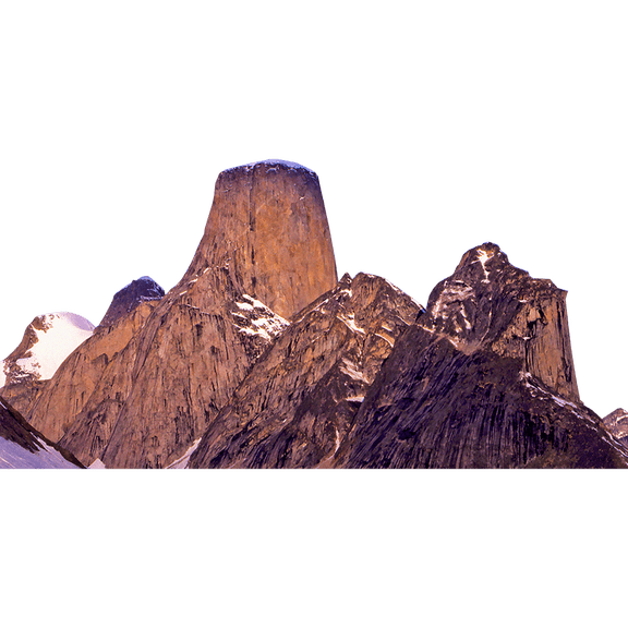 H13159 Mount Asgard from the Turner Glacier Big Wall Climb