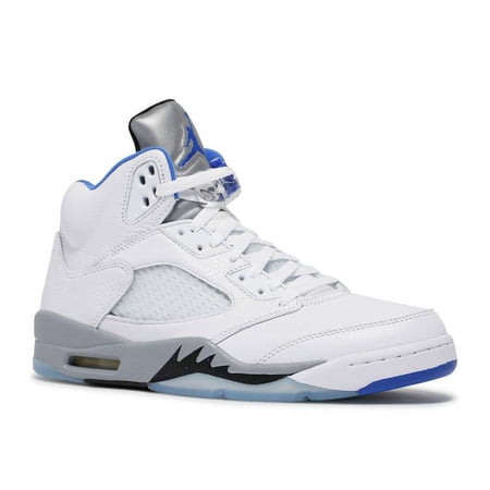 Men's Jordan 5 Retro "Stealth" White/Hyper Royal-Stealth (DD0587 140) - 8