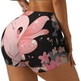 thumbnail image 1 of Fotbe Cute Axolotl Sakura Blossoms A Shorts Sin Costuras – Shorts Deportivos de Cintura Alta para Mujer, Elásticos para Gimnasio, Yoga, Running o Ciclismo-Medium, 1 of 8