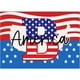 thumbnail image 4 of ¡Ofertas Imperdibles!, Felpudo patriótico con apellido de 26 letras, felpudo del 4 de julio con bandera de EE. UU., antideslizante y lavable, para puerta de entrada, entrada exterior, patio, piso, 4 of 9