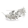 thumbnail image 5 of Bridal Headband Leaf Vine Headband Silver Leaf Crown Leaf Tiara Wedding Headpiece Bridesmaid Prom Festival Hair Accessories for Women and Girls(Silver), 5 of 10