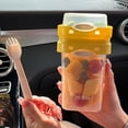 thumbnail image 4 of Visland Tasse à Yogourt Portable avec Cuillère Récipient à Collation Réutilisable Pot à Parfait Multifonctionnel Pot à Lait Sans BPA avec Compartiment Séparé, 4 of 8