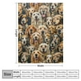 thumbnail image 4 of Qinduosi Cocker Spaniel Dog Blanket for Kids Adults, Animal Print Plush Blanket, Double Sided Fabric Lamb Wool Flannel Sherpa Throw Blanket (Throw, Inches), 4 of 6