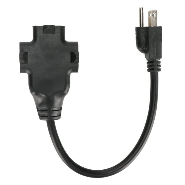 Divisor de cable de extensión de 1 a 3 5‑15P macho a 3x5 5‑15R hembra 16AWG Cable resistente para el hogar oficina enchufe estadounidense 125 V