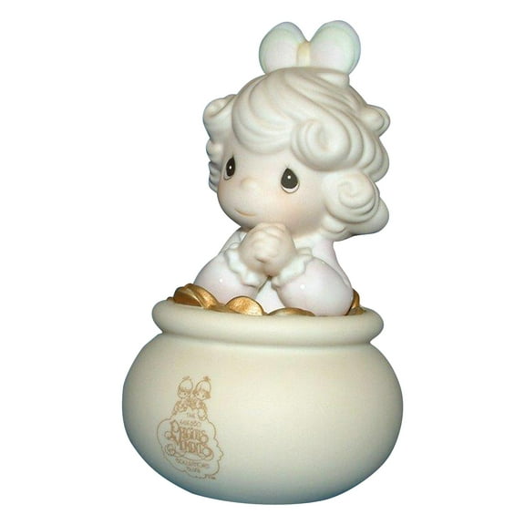 Open Box Precious Moments Figurine: C0014 You Are the End of My Rainbow (5") Collector's Club