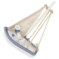thumbnail image 6 of Toy Wooden Canvas Boat Mediterranean Sailboat Model Decoration, 6 of 8