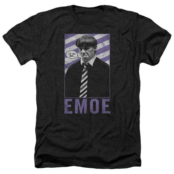 Three Stooges - Emoe - Heather Short Sleeve Shirt - XX-Large