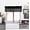 Black, variant on Gorgeous Home Linen 1-Pc S18 Pure White Luxury Straight Semi-Sheer Faux Silk Window Curtain Valance Rod Pocket on Top 55" wide X 18" long