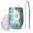 Cute Green Hedgehog, variant on 12oz Stemless Wine Tumblers Cute Hedgehogs and Red Mushrooms Snails Pattern Vacuum Insulated Stainless Steel Travel Tumbler Cups Mug with Lid and Straw for Champaign,Cocktail,Beer with Cleaning Brush