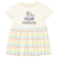 thumbnail image 3 of Inktastic My Grandparents Loves Me to the Moon and Back Elephants Girls Baby Dress, 3 of 5