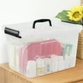 thumbnail image 7 of Jekiyo 12 Quart Clear Storage Box with Handle, Plastic Lidded Storage Bins, 6-Pack, 7 of 7