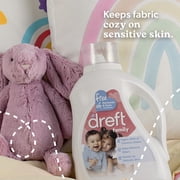 Dreft Liquid Laundry Detergent for Family, Unscented Laundry Detergent, 42 fl oz, 32 Loads