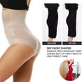 thumbnail image 5 of VASLANDA Women Slimming Cross Cover Cellulite Fork Compression Abs Shaping Panty Tummy Control Shapewear Nude M, 5 of 8