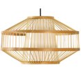 thumbnail image 1 of 1 Light Natural Chandelier 9 inch Pendant Lamp Hanging Light Fixture with Shade, 1 of 7