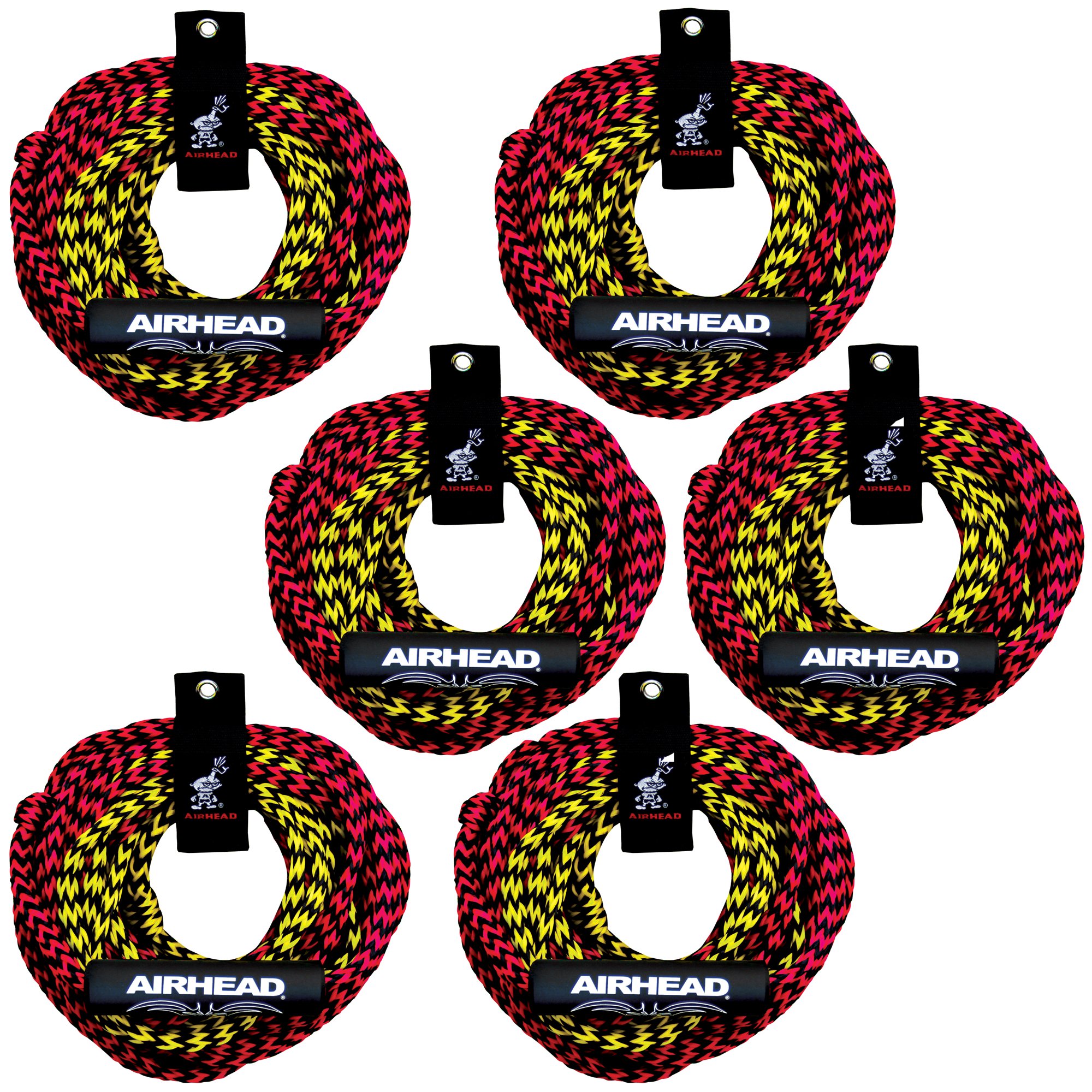 Airhead Tube Rope 2 Section w/ Floater 2 Rider Towable Lake Boat Water