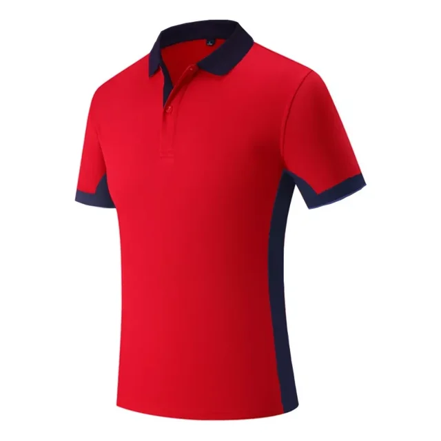 Playera Tipo Polo Manga Corta Bicolor Casual Slim Fit
