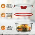 thumbnail image 6 of NutriChef 24-Piece Glass Food Storage Set with Locking Hinge Red Lids - Superior Quality, 6 of 9