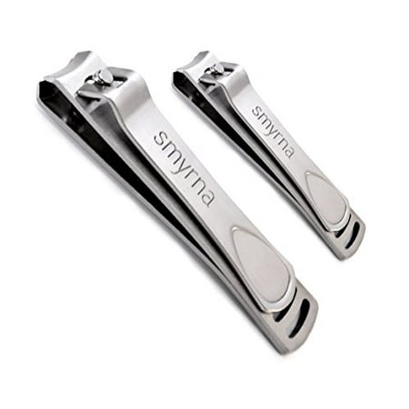 Smyrna High Quality Nail Clipper Set For Men & Women - Stainless Steel Fingernail & Toenail Clipper - Non Slip (Best Baby Nail Clippers 2019)