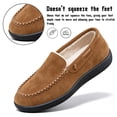 thumbnail image 3 of Knivor Plush Fuzzy Women's Slippers Cozy Warm Slip-On Winter House Slippers for Women Non Slip Rubber Sole Loafers Indoor Outdoor Moccasin Slippers Winter Daily Wear, 3 of 9