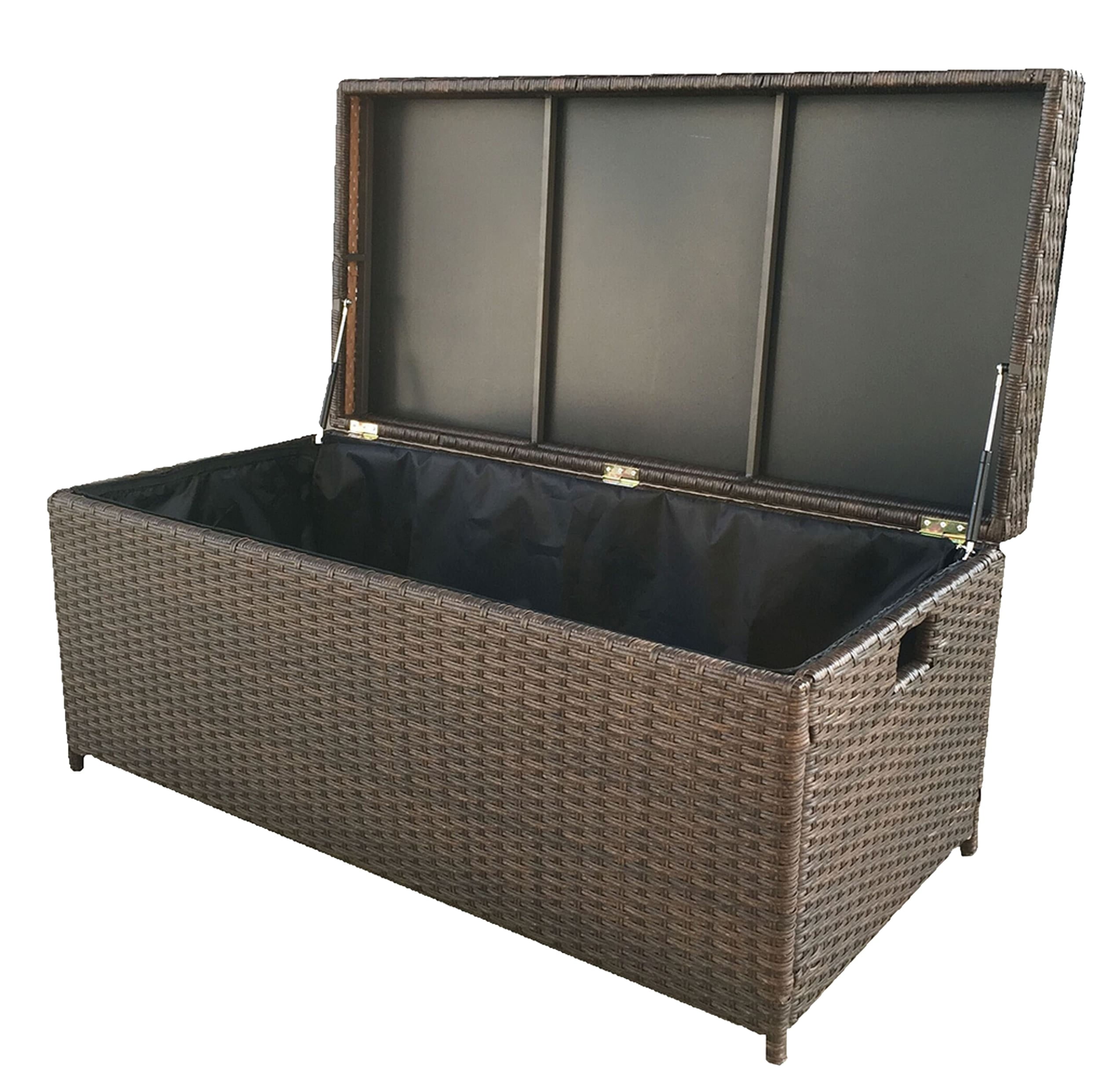 PE Rattan Brown KD Storage Box