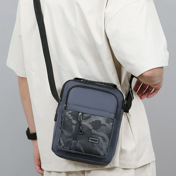 Byujiro Fashionable Camouflage Large Capacity Shoulder Bag Multifunctional Waterproof Multi Pocket Large Capacity Storage Casual Crossbody Bag