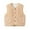 Khaki, variant on Toddler Girls Boys Winter Sleeveless Warm Solid Color Two Pockets Coat Jacket Autumn Clothes Autumn Coats