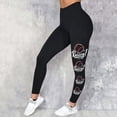 thumbnail image 2 of HomeGardon Leggings for Women High Waisted Fashion Baseball Printed Tight Leggings Yoga Pants Sport Elastic Pants,S-XXL, 2 of 4