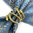 thumbnail image 5 of Snake Napkin Rings, Metal Animal Napkin Rings Holders for Holiday Party, Wedding, Banquet, Formal, Table Setting, Casual Dinning, Christmas Dinner Party, Home Table Decor 12 Pieces, 5 of 6