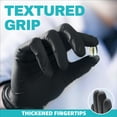 thumbnail image 3 of Guantes de nitrilo Beastek negros de 4 mil, 100 piezas, talla mediana, 3 of 7