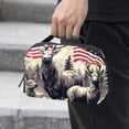 thumbnail image 2 of American Flag Electronic Organizer Travel Case - Oxford Cloth Waterproof Travel Organizer for Computer Cable and Gadgets Storage, 2 of 6