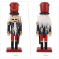 thumbnail image 3 of DiMaddie Wood Nutcracker Soldier Puppet Christmas Decor for Holiday Soldier Figure Nutcracker Decor Desktop Display Charming Seasonal Decorations, 3 of 6