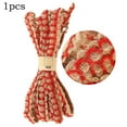 thumbnail image 1 of SPRING Vintage Hessian Ribbon with Lace Trim 5m Roll for Gift Wrapping and Party Decor C, 1 of 4