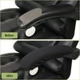 thumbnail image 5 of GIXUSIL Office Chair Armrest Covers, Removable Arm Rest Covering, Elastic Chair Armrest Covers, Office Seat Hand Rest Protector, Arm Covers Protectors for Office Chair(2 Pcs, Black), 5 of 7